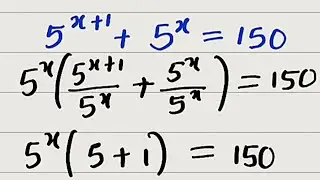 Solving an Exponential Equation without talking