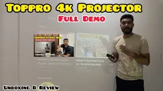 TOPPRO HY320 Mini 4k Projector Review 🔥 | Mini 4k Portable Projector Review | TOPPRO Projector Guide
