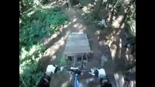 Mountain biking Whistler Train Wreck