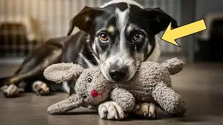 THIS TERRIFIED DOG HELD ON TO A TOY &mdash; WHAT HAPPENED NEXT WILL BREAK YOUR HEART