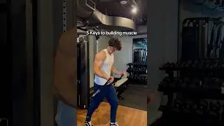 3 Keys to building muscle #musclebuliding #bodybuilding #fitness #fitnesstips