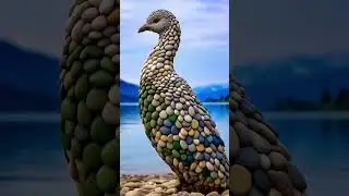 beautiful birds made with stones         #shortsfeed   #viral #shorts
