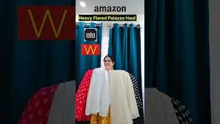 Amazon Heavy Flared Palazzo Haul |W, Biba & Indya Palazzos|#shorts#palazzo##HeavyFlaredPalazzo#viral