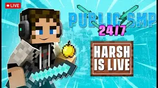 Minecraft SMP LIVE | PUBLIC SMP 24/7 JAVA + BEDROCK | PLAYING IN McFleet #live #minecraft