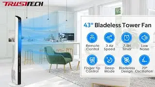 TRUSTECH Bladeless Tower Fan