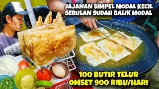 CUMA JUALAN MARTABAK TELOR MINI KULIT LUMPIA MODAL NYA KECIL SEBULAN SUDAH BALIK MODAL