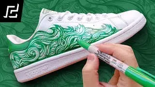 ADIDAS STAN SMITH CUSTOM USING SHARPIE