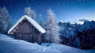 Beautiful Relaxing Snow Sounds ❄️🌙 Soft Winter Ambience for Deep Sleep, Calm & Peace | 4K