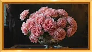 Soft Pink Carnations Still Life | Romantic Old Masters Art in 4K
