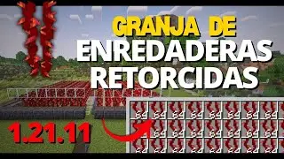 C&oacute;mo Hacer una Granja de Enredadera Retorcida F&Aacute;CIL en Minecraft 1.21.11 (Autom&aacute;tica)
