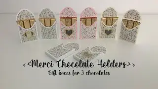 Merci chocolate holder boxes for 3 chocolates