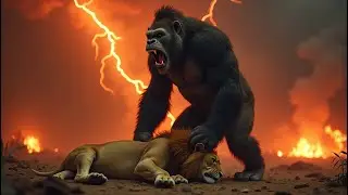 King Kong Vs Lion Man: The Great Battle Is In Skull Island ! | King Kong Movie