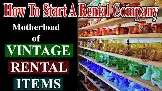 Found The VINTAGE GLASSWARE Motherload - Start A Rental Company - Vintage Rentals