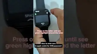How to enter ZERO in apple watch for Wifi password in scribble pad  #applewatch #scribble