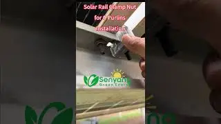 Anti theft Solar Clamp for steel Purlins install details on solar ground mounting project #solarpv
