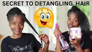 HOW TO DETANGLE YOUR NATURAL HAIR EASIER |￼￼ LENGTH RETENTION | FASTER GROWING HAIR