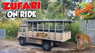 Zufari Ride into Africa on Ride POV at Chessington World of Adventures