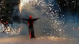 Winter fire show on the Playground 2019