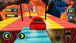 Impossible Crazy Car Stunts - Car Rush Racing Game - Android Gameplay - By Silent102
