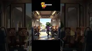 Minecraft Zombie's Train Commute Goes Wrong #minecraft #ai #zombie #train
