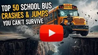 BeamNG Drive Top 50 Bus Jumps &ndash; School Bus Crashes & Yellow Bus Videos