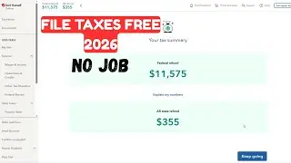 Подайте налоговую декларацию бесплатно в 2026 году. Работа не требуется.