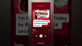Why else are you listening to Friday by Rebecca Black 🤣🤣 #crueltunes