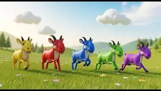 Five Little Saiga Go Snort Snort Snort | Unique Animal Songs & Nursery Rhymes