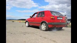 MINI Slalom - VW Golf 2 TDi 4-motion - Peťo V&yacute;boch