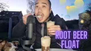 ASMR Tem's Root Beer Float (Eating & Drinking Sounds)