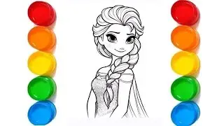 How to Draw a Beautiful Princess | Disney Princess Drawing Step by Step | Elsa Drawing from Frozen 