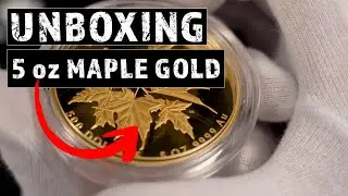 Unboxing 2023 Canada 5 oz Gold Coin | Beloved Maple Leaves