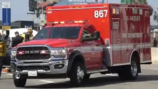 LAFD Rescue 867 Responding