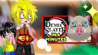 Fandoms react to Demon slayer in 6 minutes 🤣//#gacha #kny #anime #edit 
