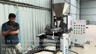 POWDER COATING TWIN SCREW EXTRUDER LAB WITH PRODUCTION