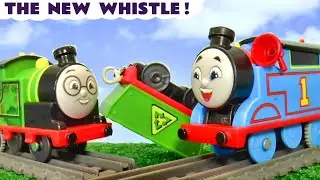Thomas Gets a New Whistle in this Toy Train Story
