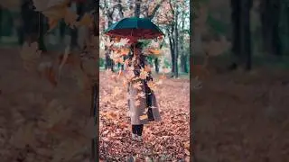 Autumn photo ideas umbrella 🍁 #shorts