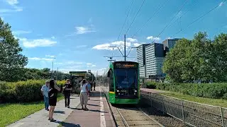 MPK Poznań Linia 97 kierunek Os.Sobieskiego.Siemens Combino AG.