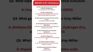The Origin of Life...WB SSC SLST Life Science Suggestion#youtubeshorts #ytshorts #ssc