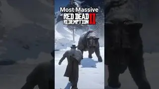 Самые огромные легендарные животные в RDR2 #shorts #rdr2 #reddeadredemption