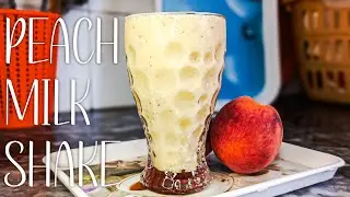 Peach Milkshake Easy Homemade Recipe #making #homemade #recipe