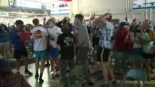 Crowd cheers as Seward&rsquo;s Lydia Jacoby wins gold in 100-meter breaststroke Olympic swimming finals