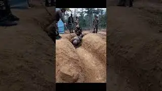 Nepal Army Recruit Training Short Clips Trench Crawling       #nepalarmy