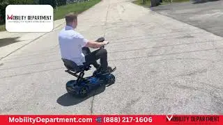 EV Rider Auto Folding Mobility Scooter in Action Outdoors