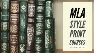 MLA Style Works Cited: Print Sources