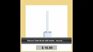 Silicone Toilet Brush with Holder - Innovative Home & Kitchen Gadget