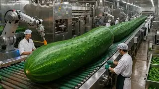 Inside a Modern Cucumber Pickling Plant: From Whole Cucumbers to Crunchy Pickles (Full Process)