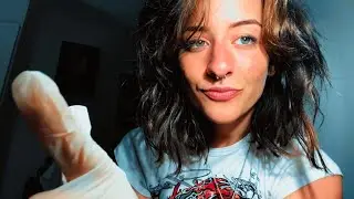 ASMR chaotic + loving fast medical touching 🧤💚