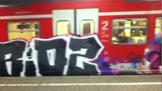 Bemalte S-Bahn am Nordbahnhof +++ Stuttgart Graffiti 2012 +++