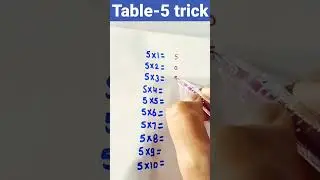 table-5 trick#tabletrick #shorts #youtubeshorts #trendingvideo #short